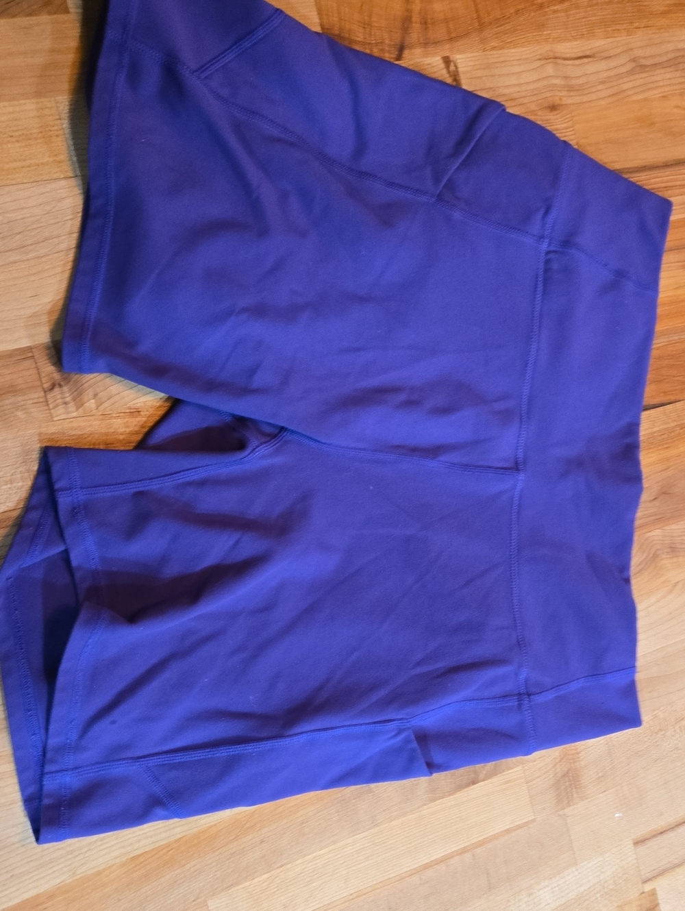 Fabletics Purple High-Rise Bike Shorts